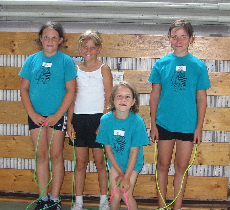 Teilnehmerinnen Rope-Skipping